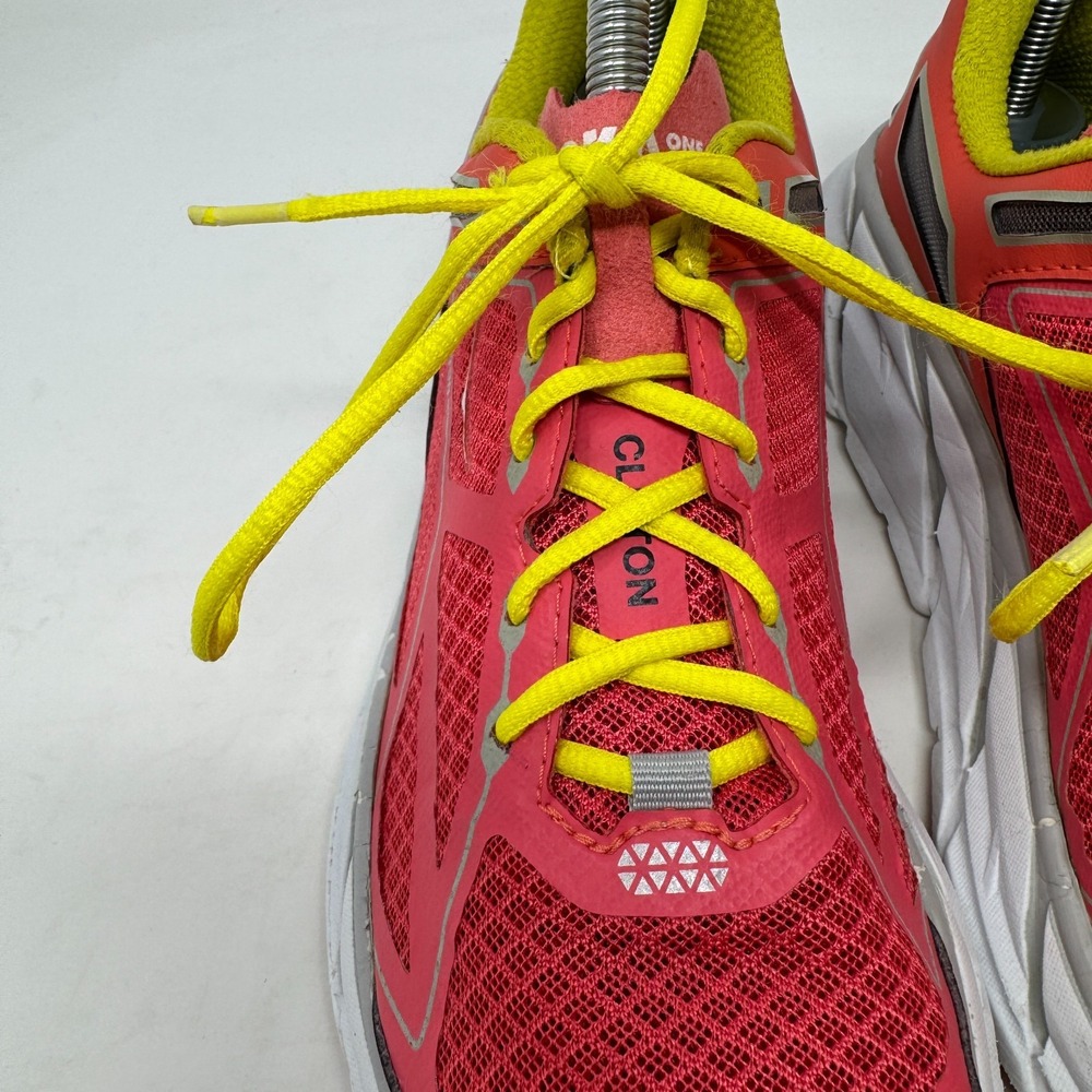 HOKA One One Clifton‎ 1 Road Running Sneakers Coral Pink 20609-031 Women's 7.5 - Picture 8 of 16